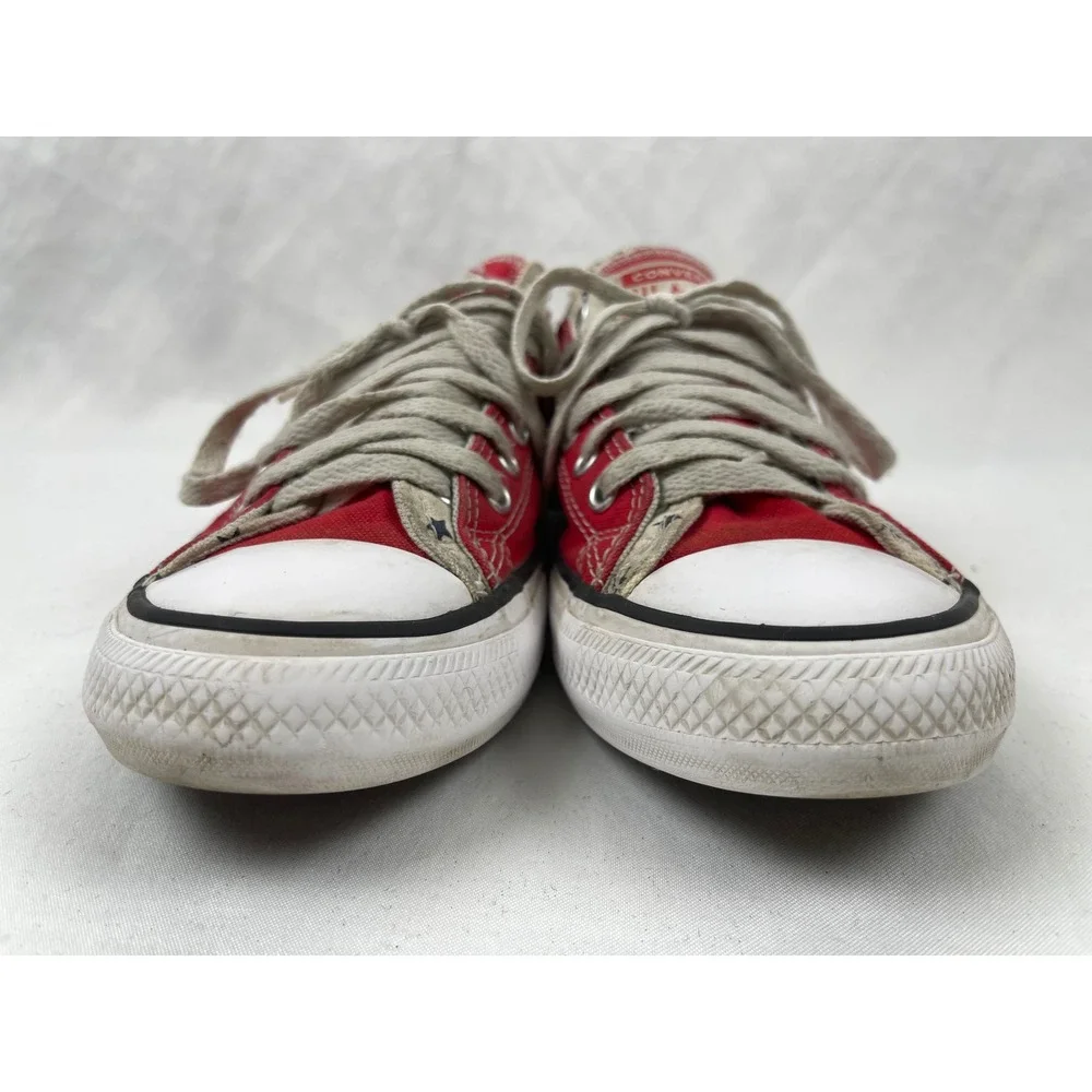 Converse Chuck Taylor All Star Junior 5 Red Double Tongue Stars Canvas Sneaker